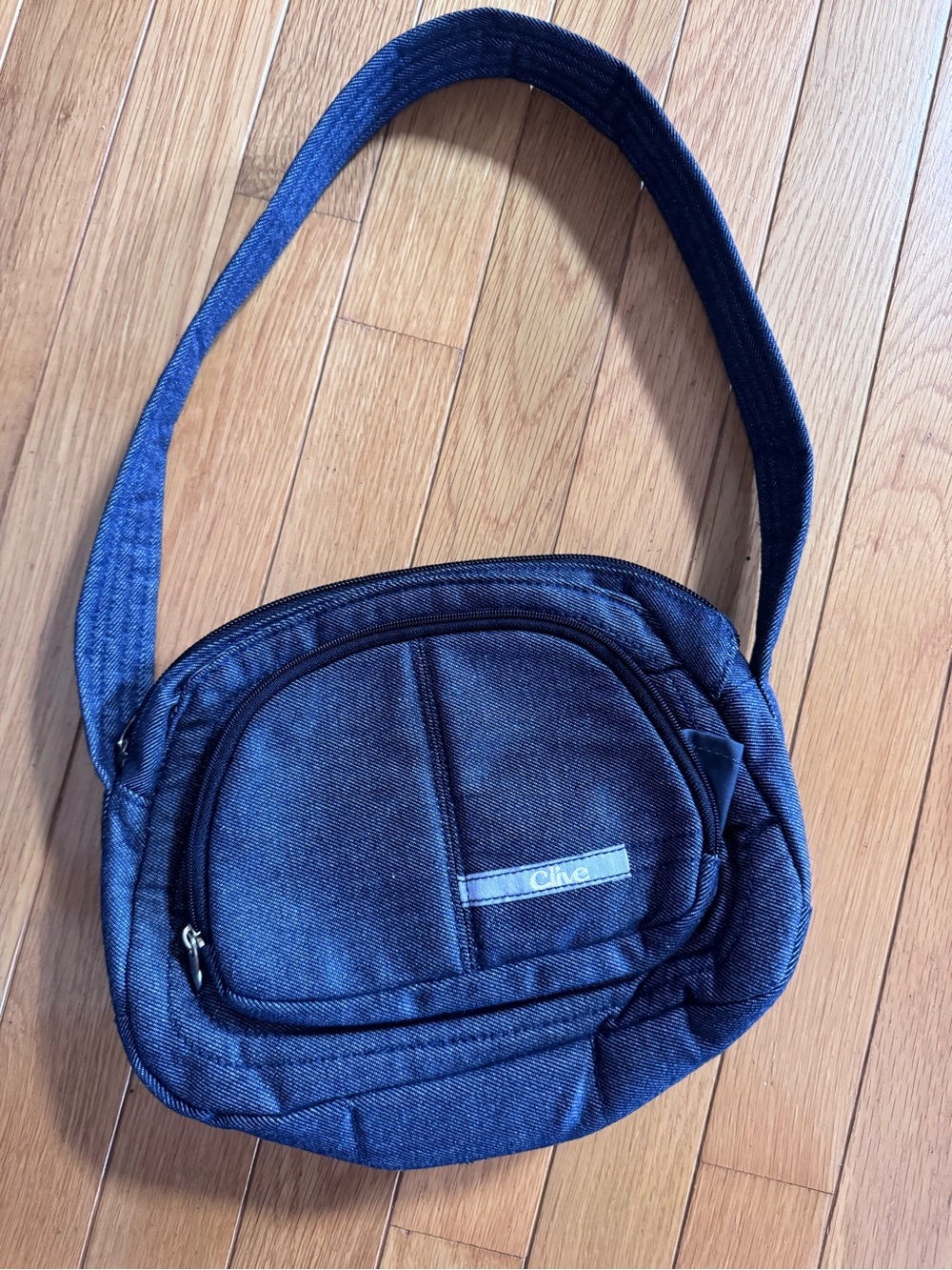 Dark Denim Shoulder Bag - Clive